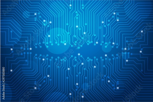 Abstract futuristic circuit board Illustration, high computer technology background. Hi-tech digital technology concept. Vector circuit board pattern for technology background