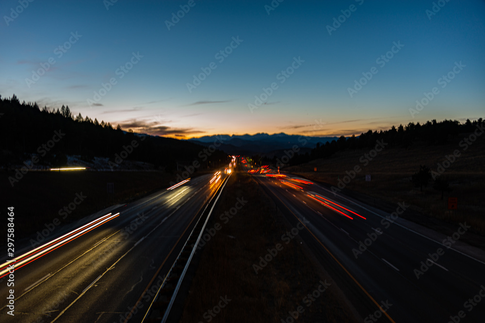driving on highway at night driving on highway at night
