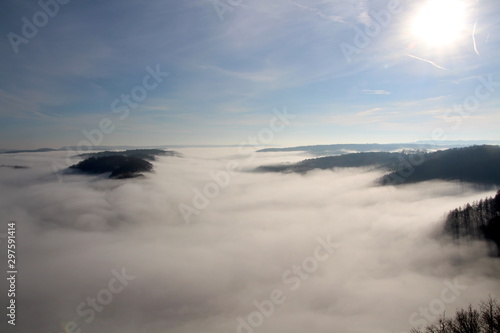 Saarschleife im Nebel - Deutschland