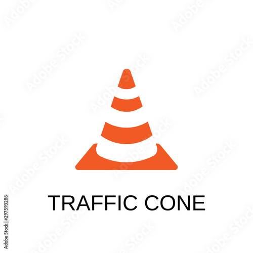 Road cone icon. Road cone symbol design. Stock - Vector illustration can be used for web.