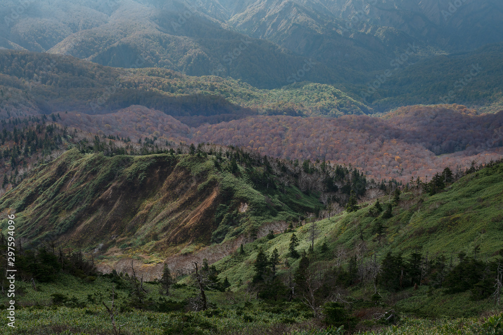 秋田県　アスピーテラインの絶景の景色