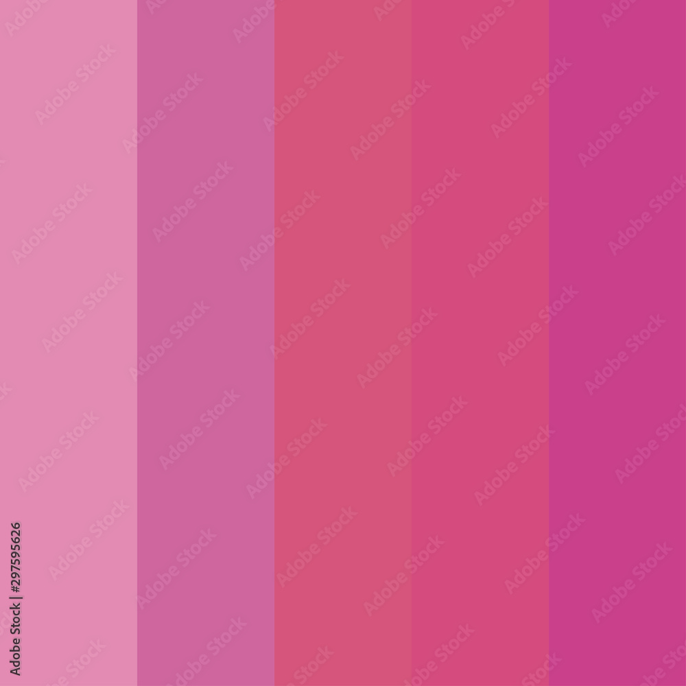 Pink color palette vector illustration set