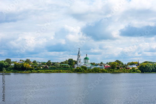 Panoramic beautiful view of the St. Catherine's Convent in Tver, Russia in summer. © Ekaterina Loginova