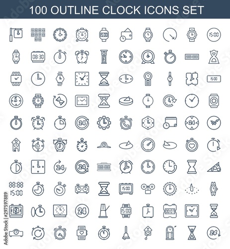 clock icons