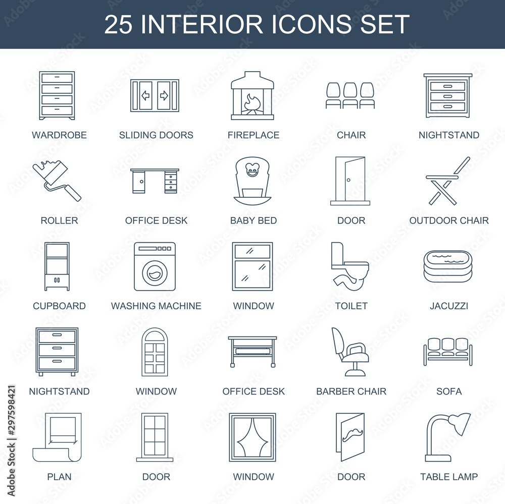 25 interior icons