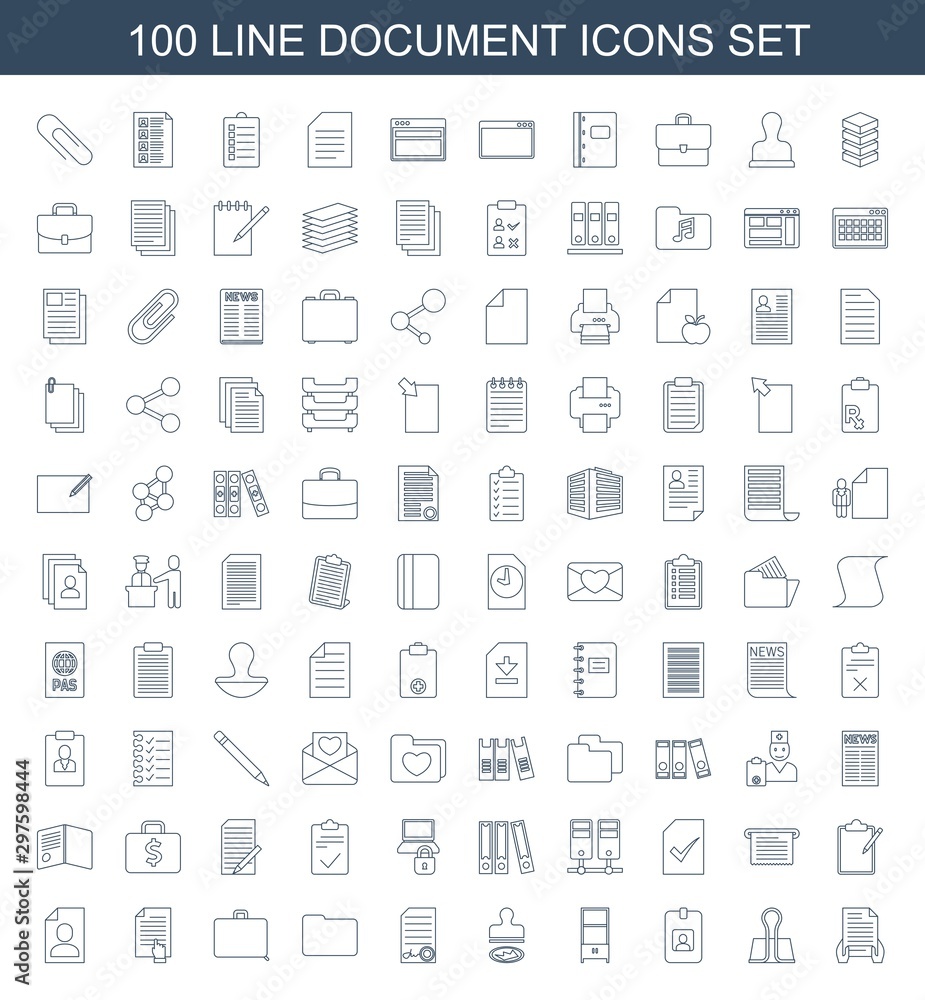 100 document icons 100 document icons