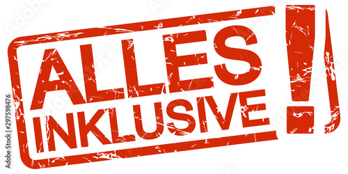red stamp all inclusive (in german)