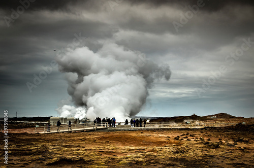 Gunnuhver geothermal steam vent