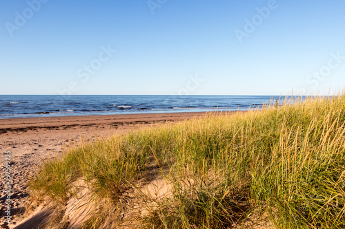 the beach in front of Covehead Harbour Lighthouse, Prince Edward Island