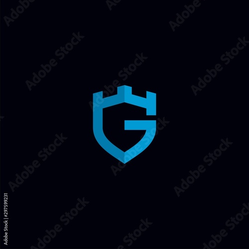 Free Download shield logo lettering G - GFXLoad