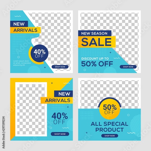 Social media banner post template ad for business digital marketing