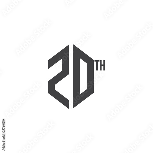 Free Download 20 th Anniversary Celebrations Vector Template Design Illustration - GFXLoad