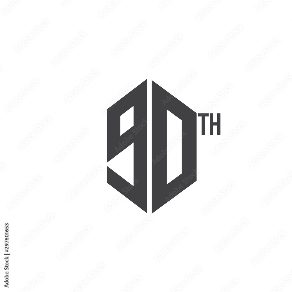 90 th Anniversary Celebrations Vector Template Design Illustration 90 th Anniversary Celebrations Vector Template Design Illustration