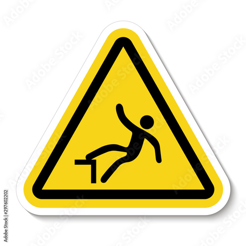 Beware Drop Symbol Sign Isolate On White Background,Vector Illustration