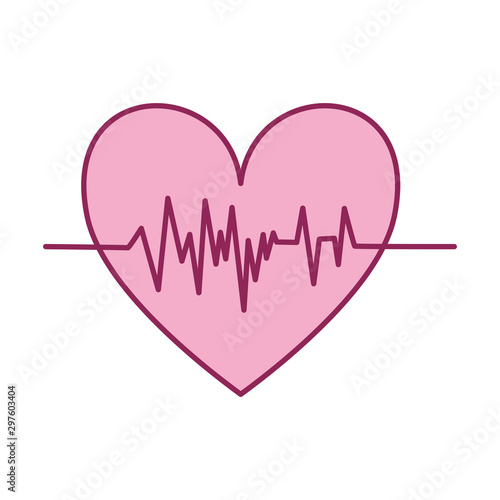 heart cardio breast cancer charity icon