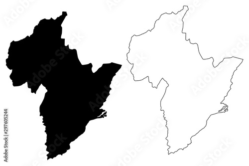 Otago Region (Regions of New Zealand, South Island) map vector illustration, scribble sketch Otago map....