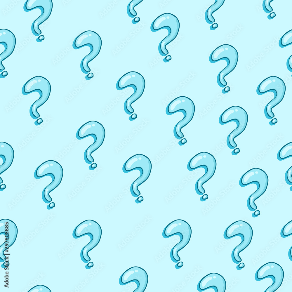 Vector Seamless Pattern of Question Marks. Quiz Background. Vector Seamless Pattern of Question Marks. Quiz Background.