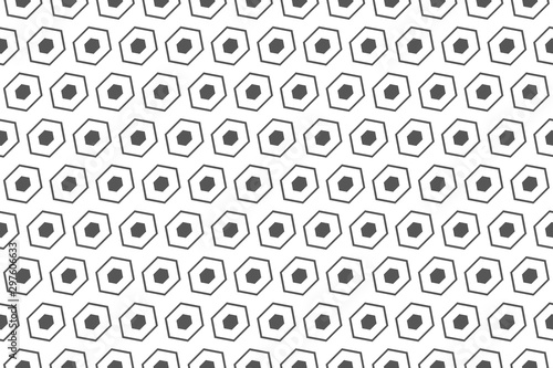 Abstract hexagonal grid seamless background.