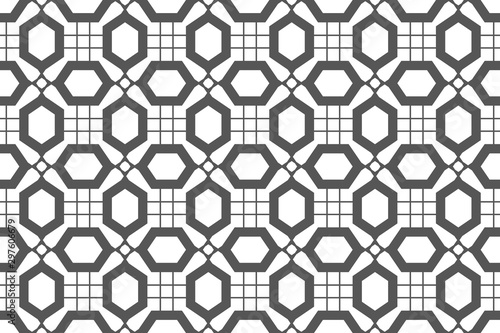 Abstract hexagonal grid seamless background.