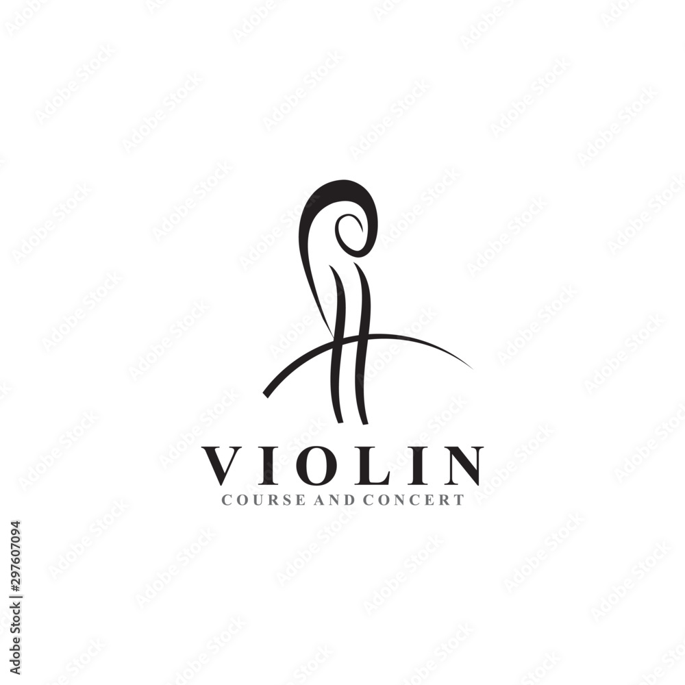 Violin icon logo design vector template Violin icon logo design vector template