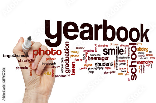 Yearbook word cloud photo