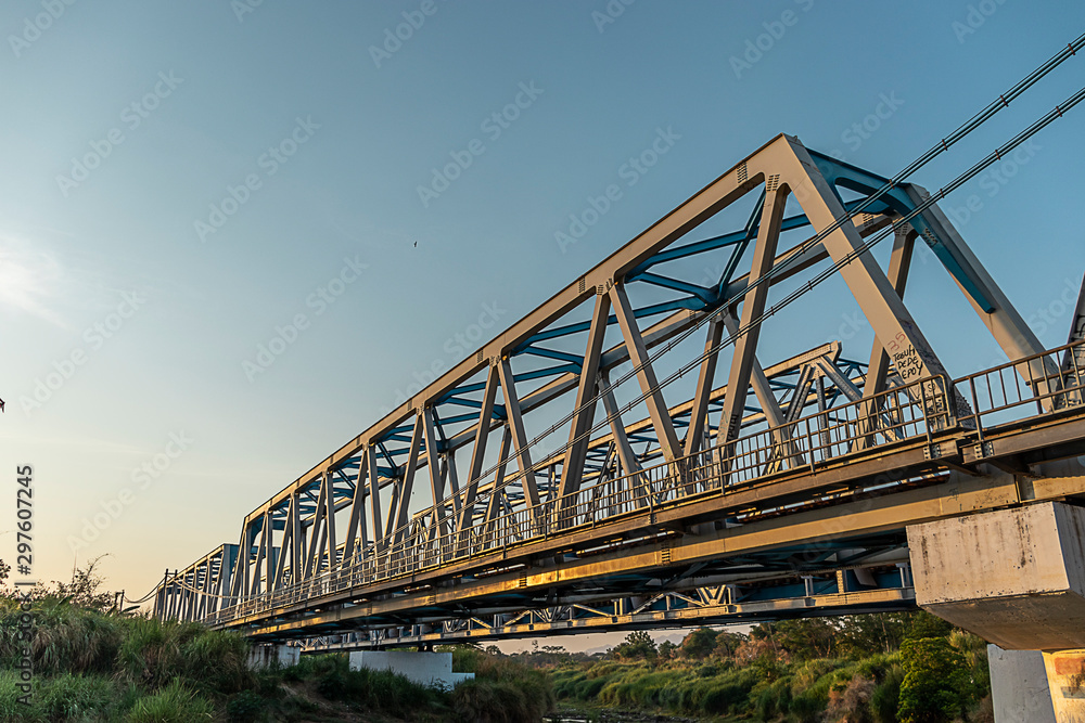 the railway bridge