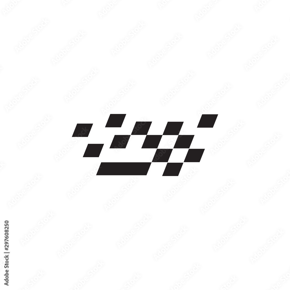 Race flag icon logo design vector template Race flag icon logo design vector template