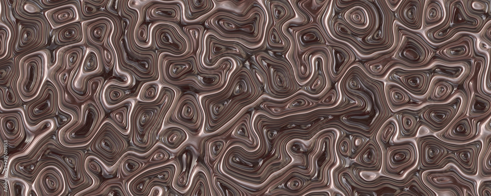 Elegant abstract wavy brown texture background