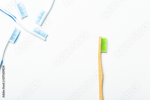 An alternative to plastic. Bamboo toothbrush
