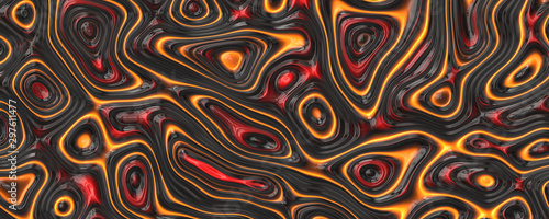 Wavy abstract lava liquid background