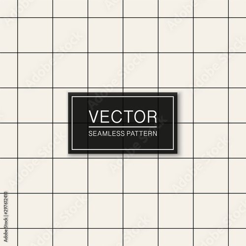 Vector seamless geometric simple pattern. Thin grid texture. Repeating abstract minimalistic squared background