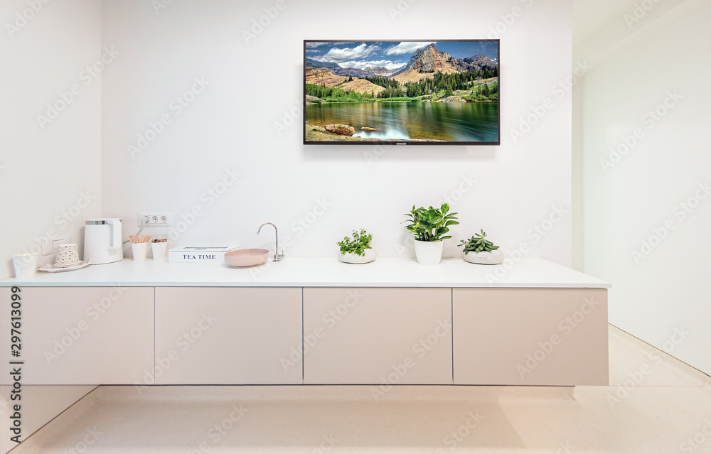 Fototapeta premium clean furniture arrangement in the waiting room