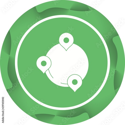 Beautiful Destinations Vector Glyph icon