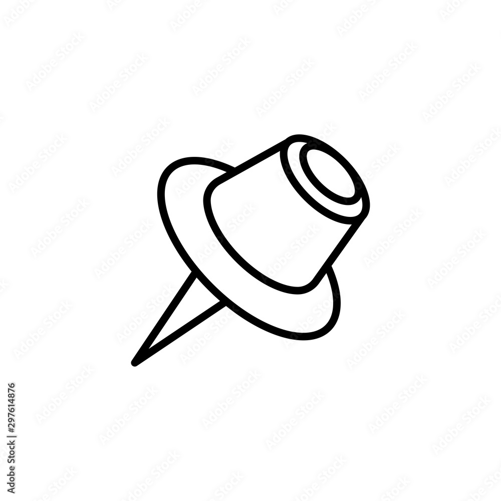 pushpin icon vector design template illustration eps - 10 pushpin icon vector design template illustration eps - 10