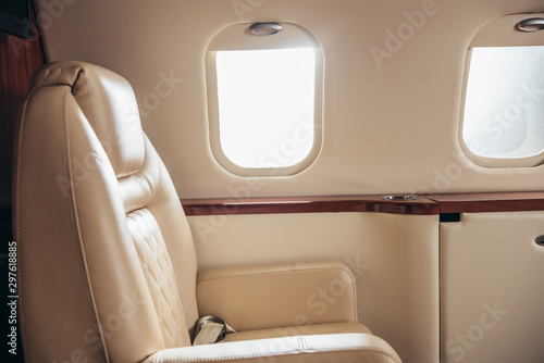 luxury, comfortable and modern cabin of private plane © LIGHTFIELD STUDIOS