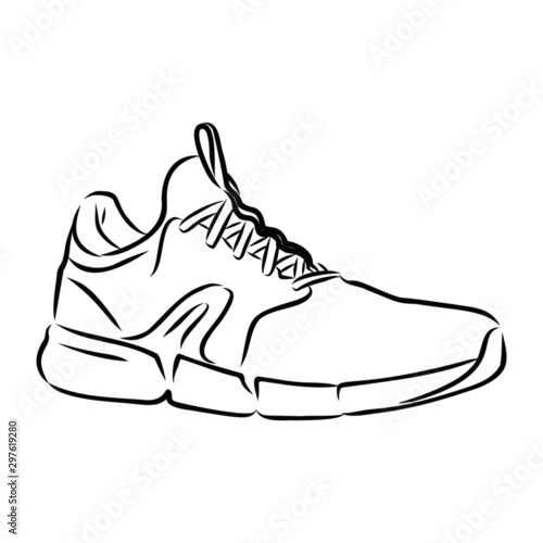 Snicker  drawn vector illustration, sketch 