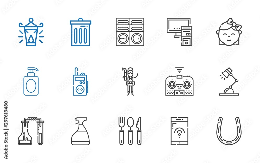 Fototapeta premium equipment icons set