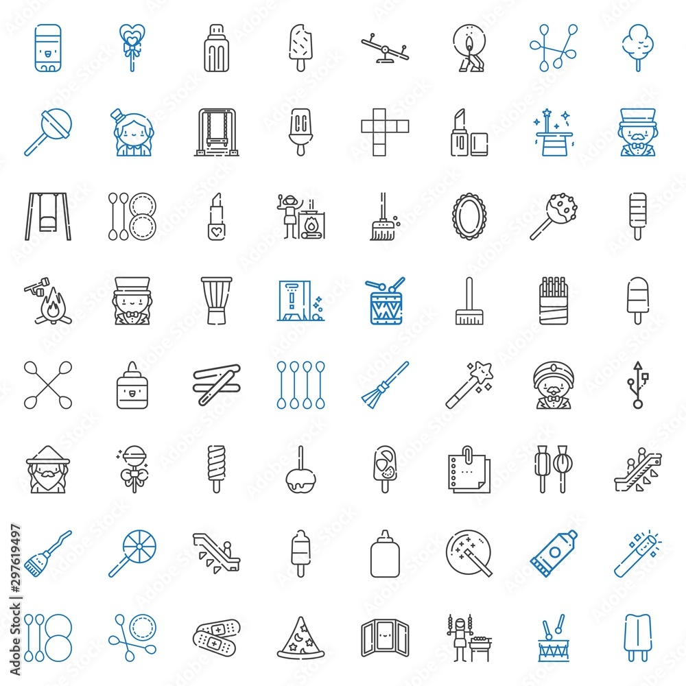 stick icons set