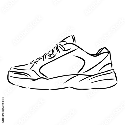sneakers isolated on white background
