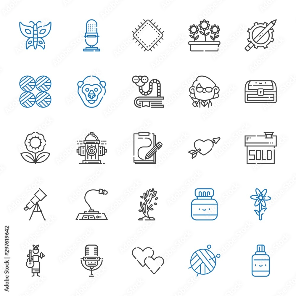Fototapeta premium art icons set