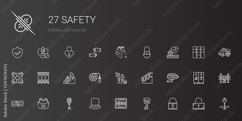 safety icons set safety icons set