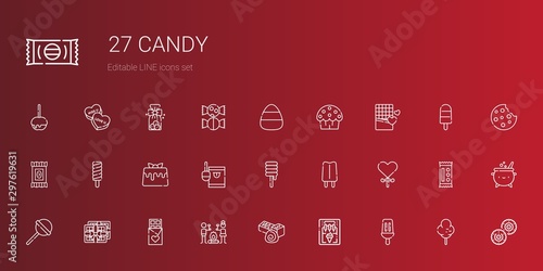 candy icons set