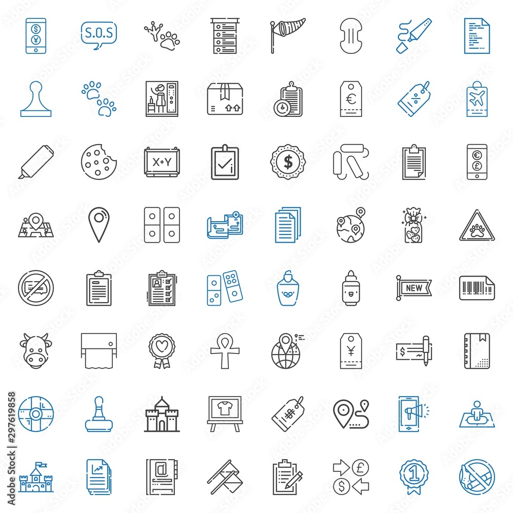 mark icons set mark icons set