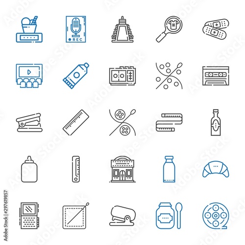 tape icons set