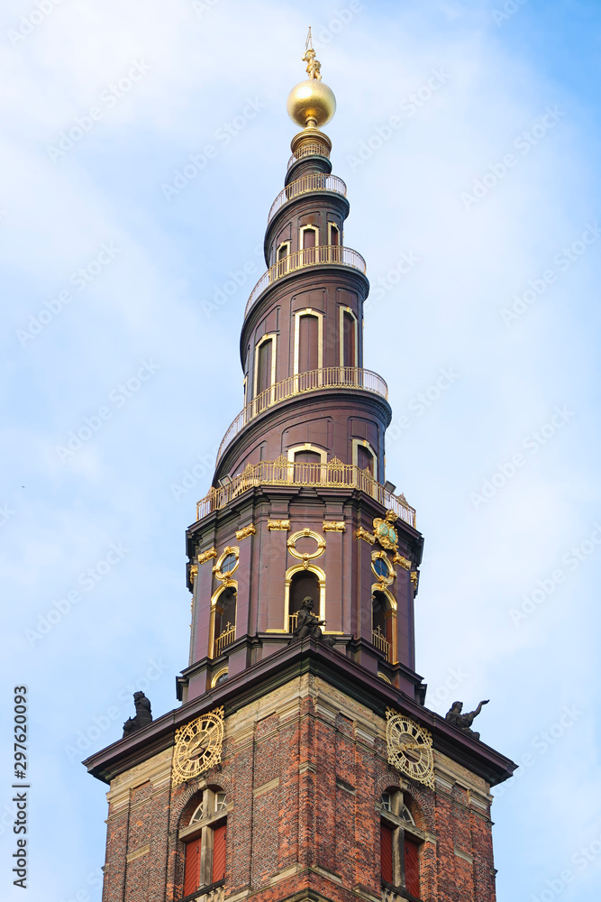 The Church of Our Saviour (Vor Frelsers Kirke) is a baroque church in Copenhagen, Denmark The Church of Our Saviour (Vor Frelsers Kirke) is a baroque church in Copenhagen, Denmark