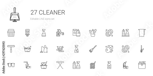 cleaner icons set