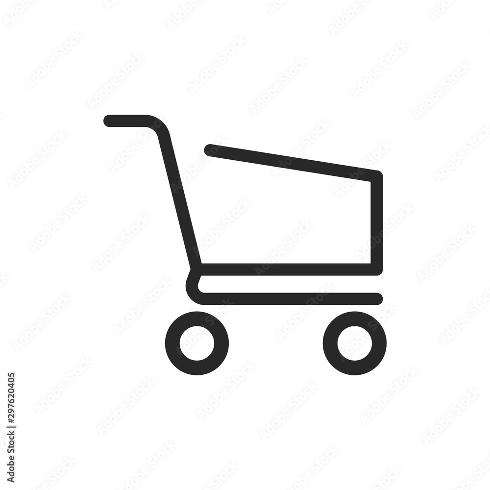 Shopping cart icon vector symbol illustration EPS 10 Shopping cart icon vector symbol illustration EPS 10