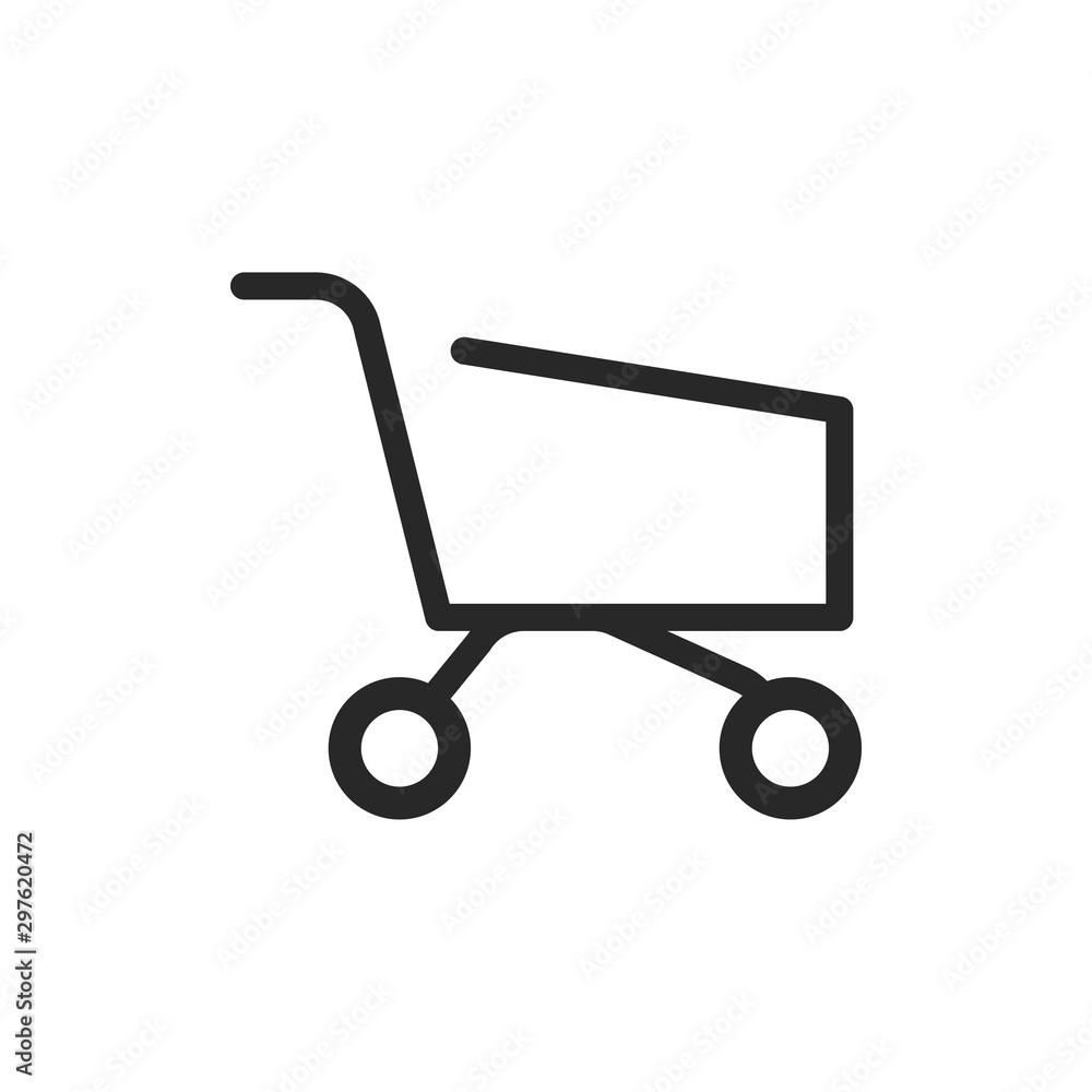 Shopping cart icon vector symbol illustration EPS 10 Shopping cart icon vector symbol illustration EPS 10