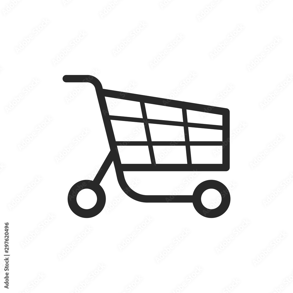 Shopping cart icon vector symbol illustration EPS 10 Shopping cart icon vector symbol illustration EPS 10