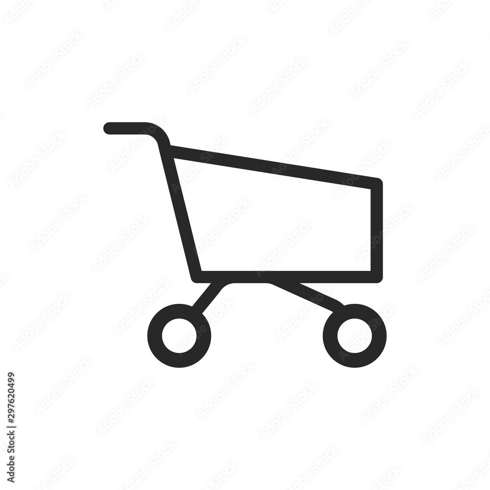 Shopping cart icon vector symbol illustration EPS 10 Shopping cart icon vector symbol illustration EPS 10